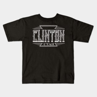 Vintage Clinton, UT Kids T-Shirt